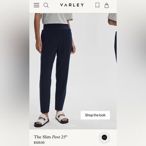 Varley Navy The Slim Pant 25”